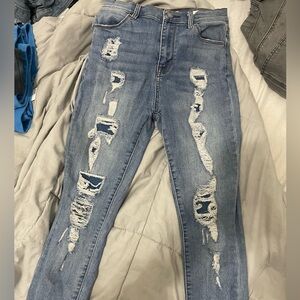 High rise stretchy pascun jeans, size:26